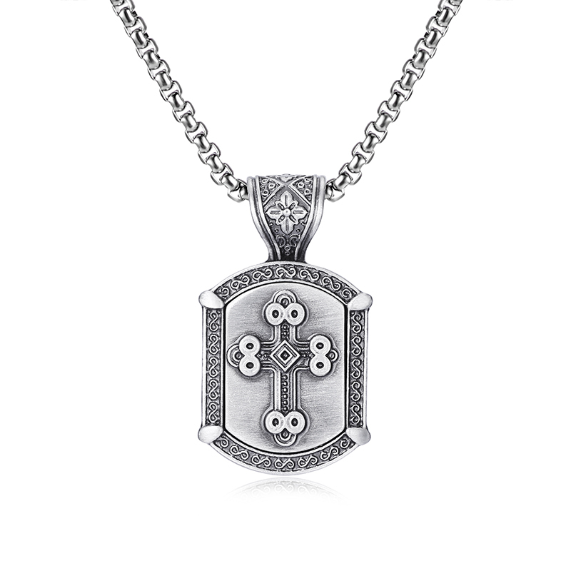 EVBEA Cross square pendant necklace