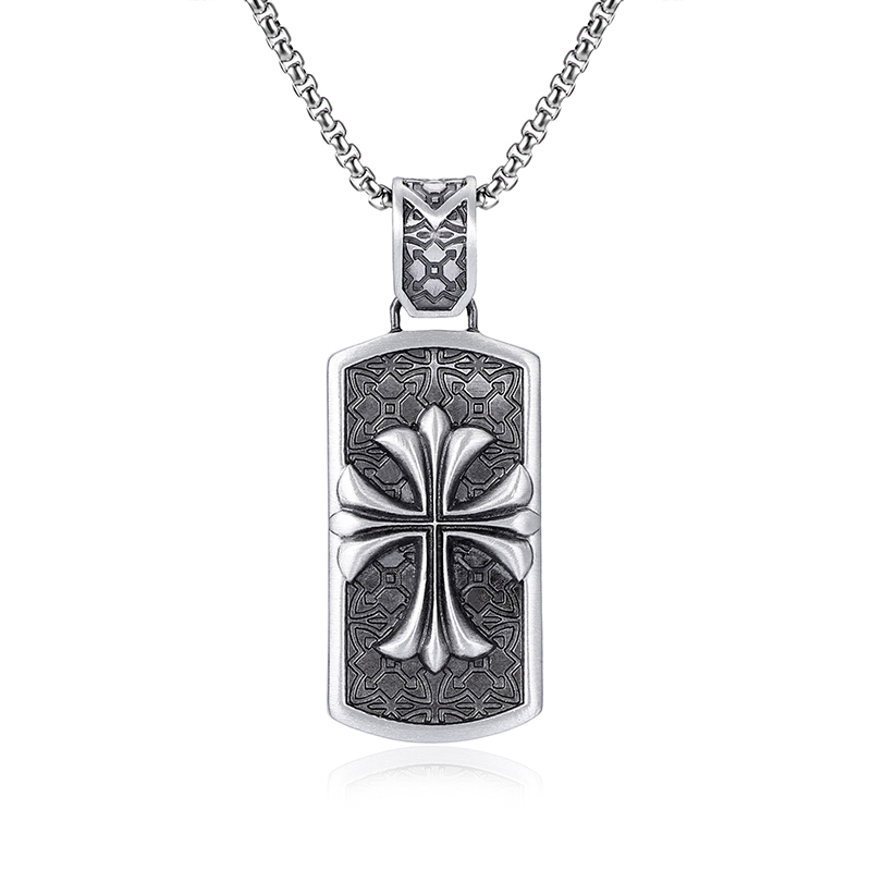 EVBEA Pattern Square Pendant Necklace