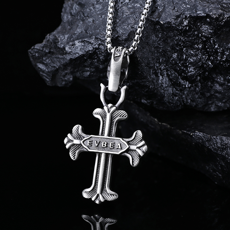 EVBEA Skull Cross Pendant Necklace