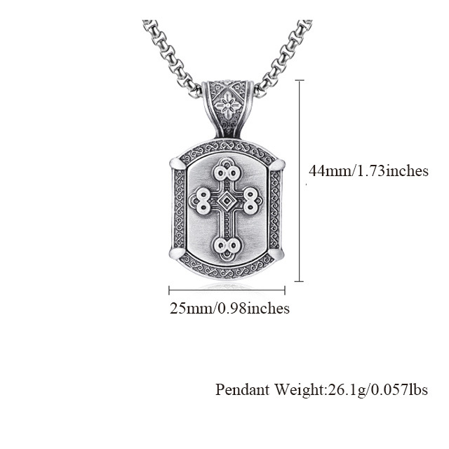 EVBEA Cross square pendant necklace