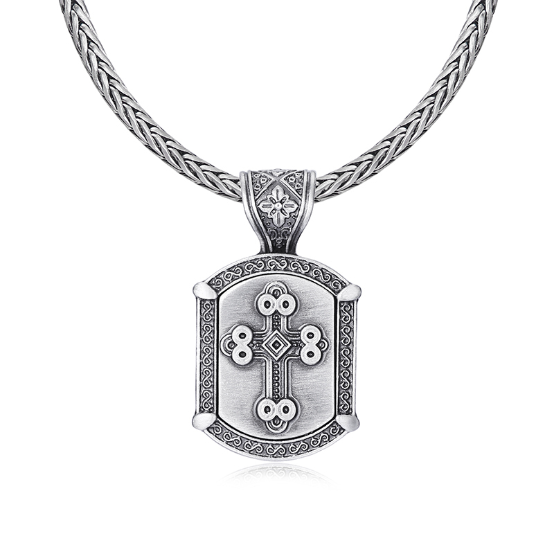 EVBEA Cross square pendant necklace