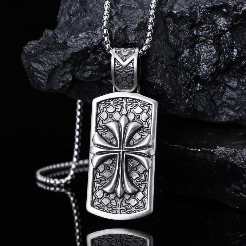 EVBEA Pattern Square Pendant Necklace
