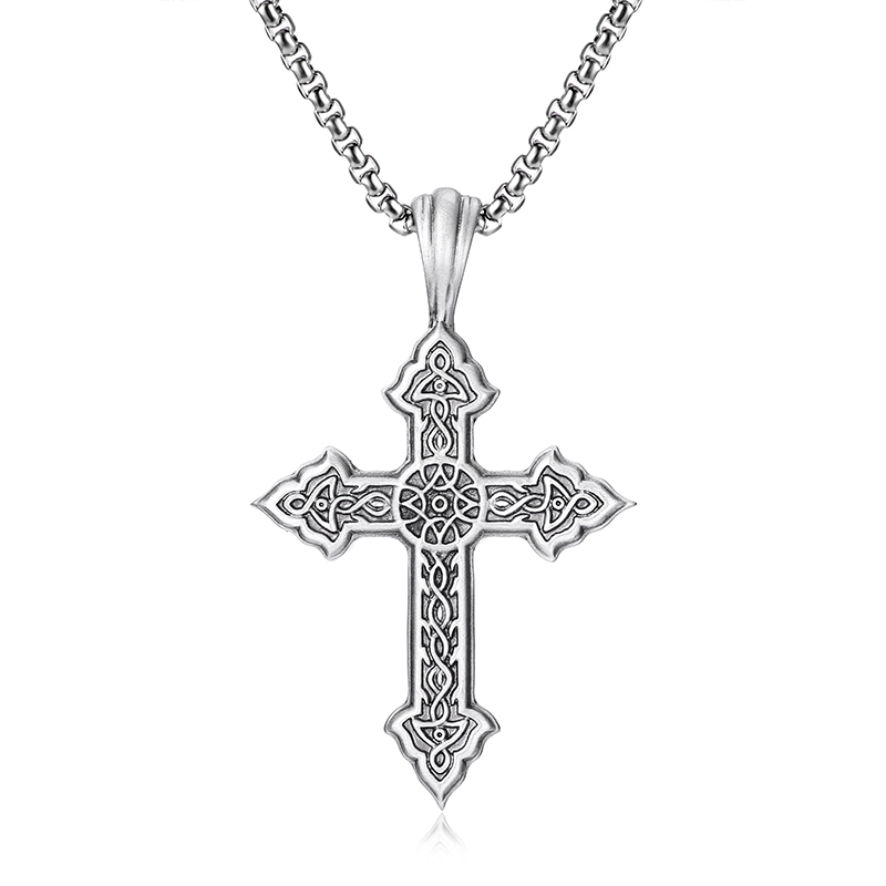 EVBEA Male Cross Chain Necklace