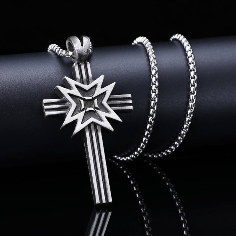 EVBEA Chain Necklace for Men Cross