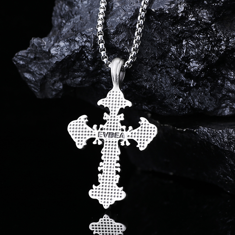 EVBEA Diamond Cross Pendant Necklace