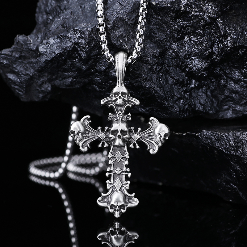 EVBEA Diamond Cross Pendant Necklace