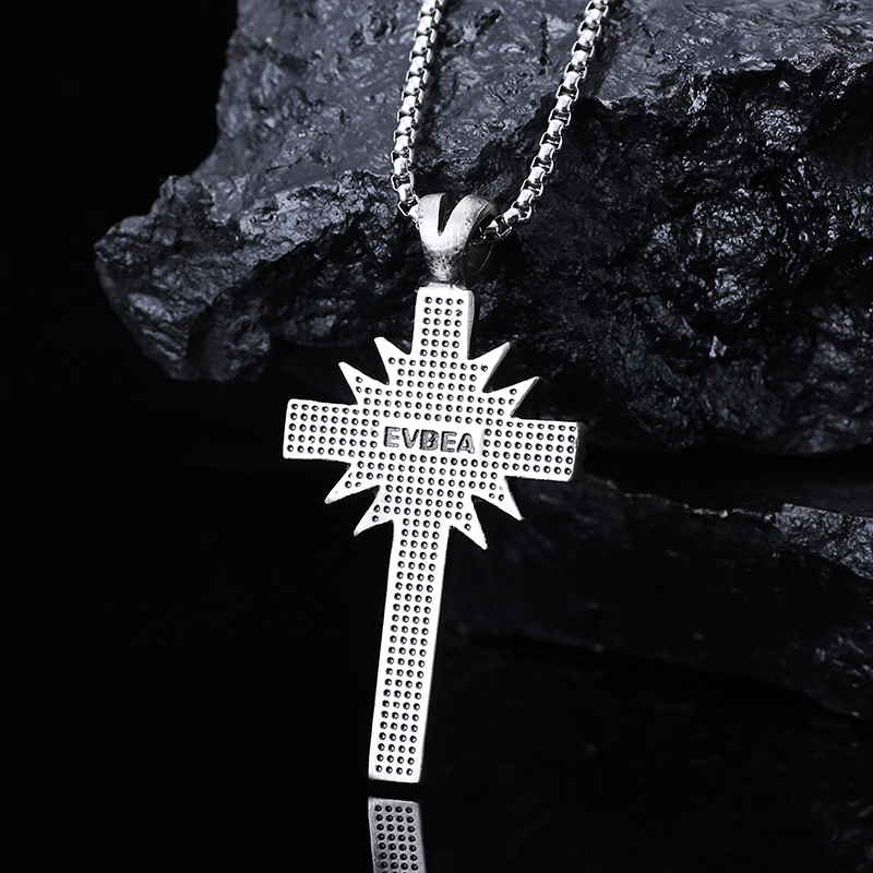 EVBEA Chain Necklace for Men Cross
