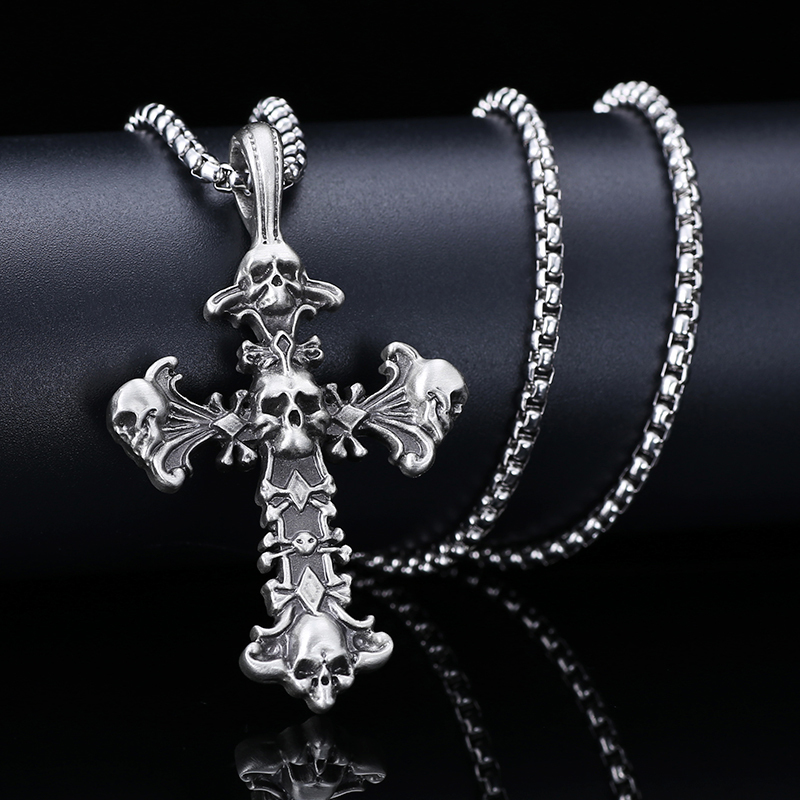 EVBEA Diamond Cross Pendant Necklace