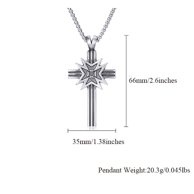 EVBEA Chain Necklace for Men Cross