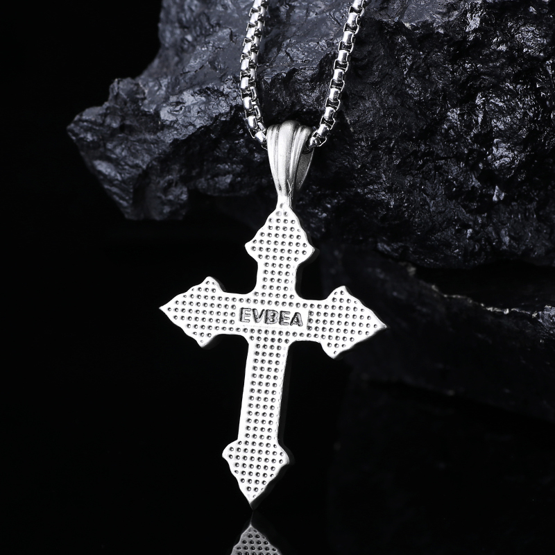 EVBEA Male Cross Chain Necklace