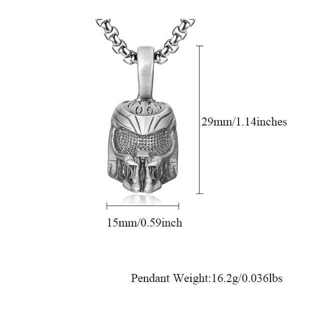 EVBEA Iron Blood Warrior Avatar Pendant Necklace