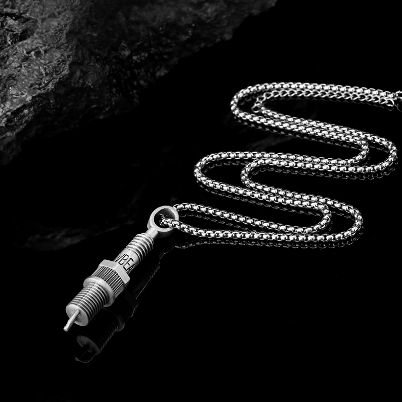 EVBEA Spark Plug Pendant Necklace