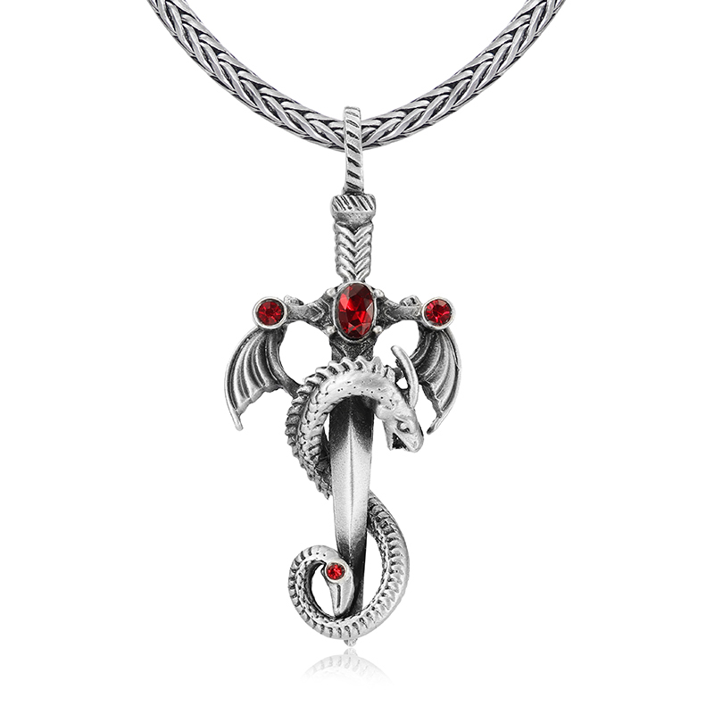 EVBEA Dragon Sword Heavenly Lord Diamond Necklace