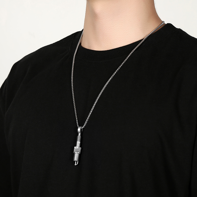 EVBEA Spark Plug Pendant Necklace