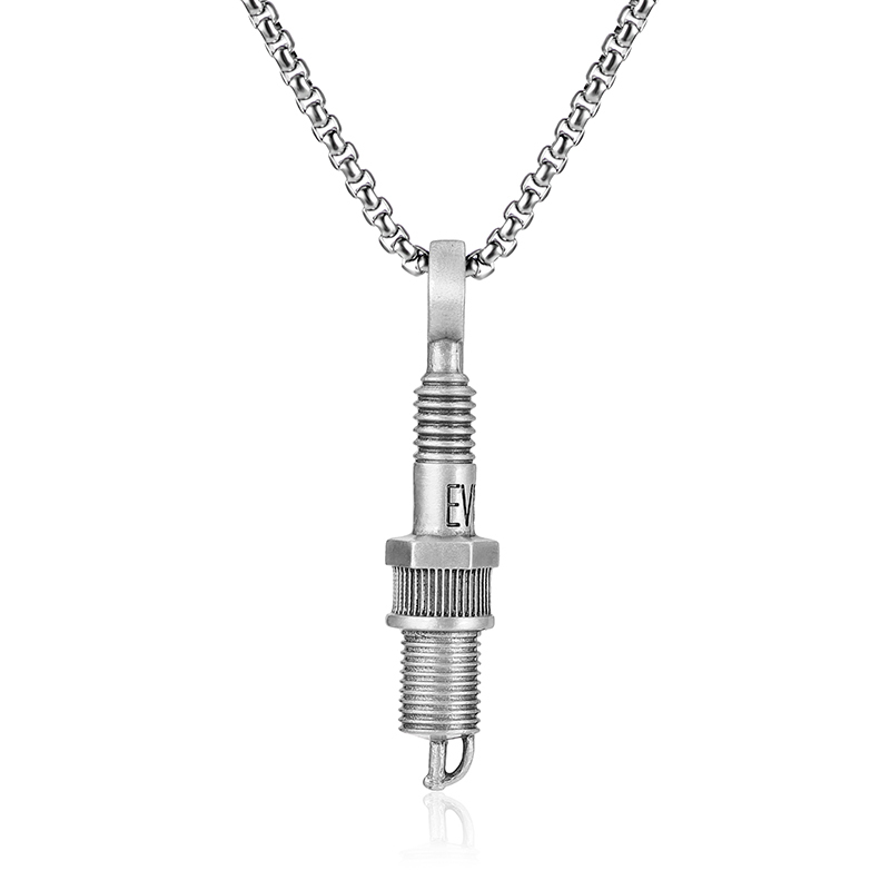 EVBEA Spark Plug Pendant Necklace