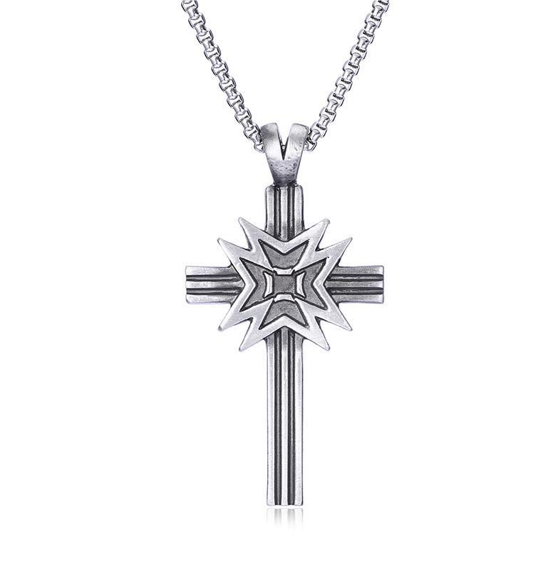 EVBEA Chain Necklace for Men Cross