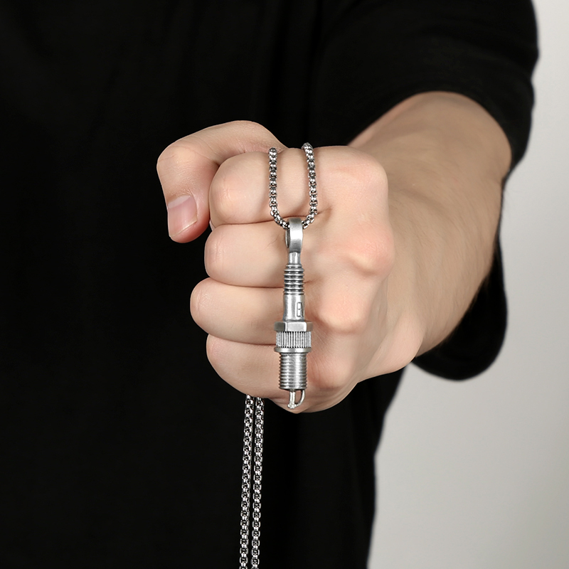 EVBEA Spark Plug Pendant Necklace