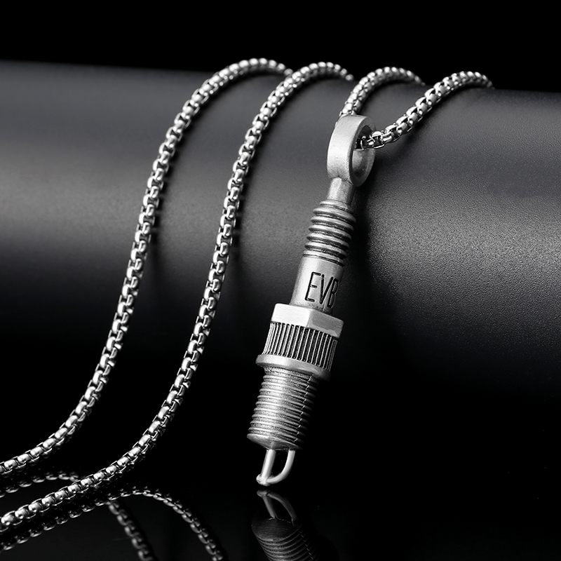 EVBEA Spark Plug Pendant Necklace
