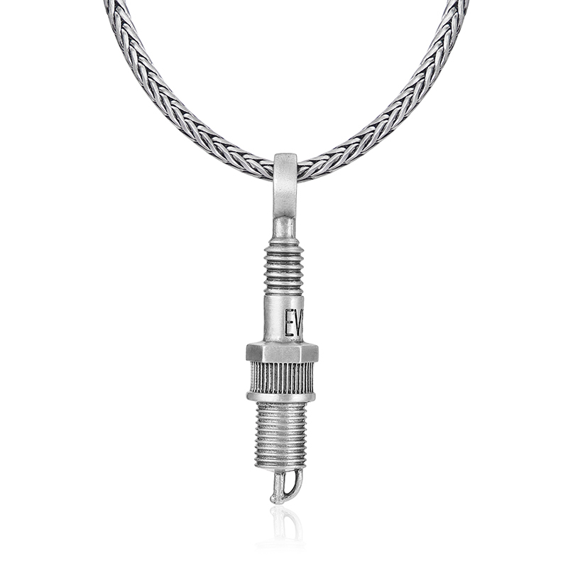 EVBEA Spark Plug Pendant Necklace