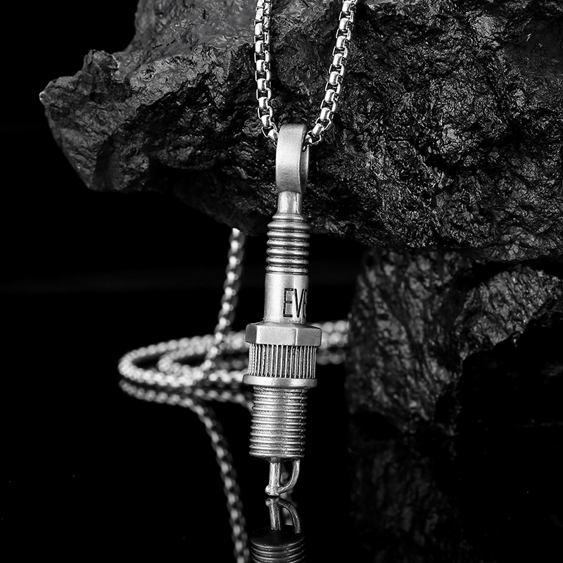 EVBEA Spark Plug Pendant Necklace