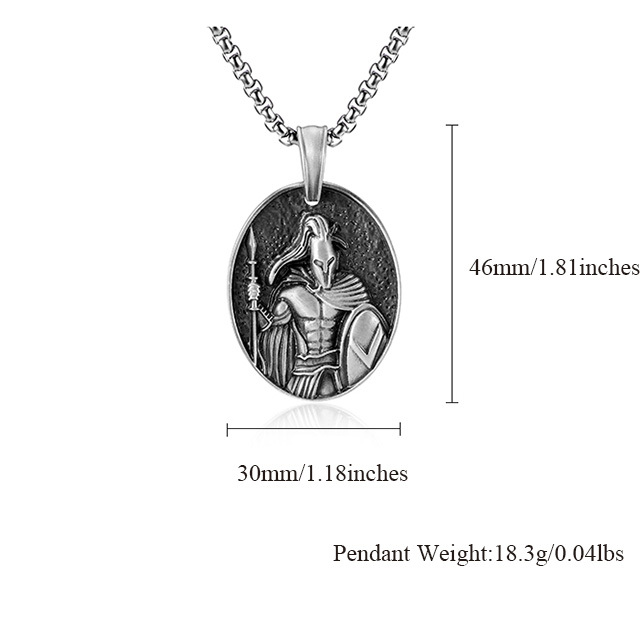EVBEA Spartan Warrior Necklace