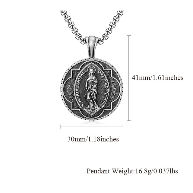 Virgin Mary Pendant Necklace