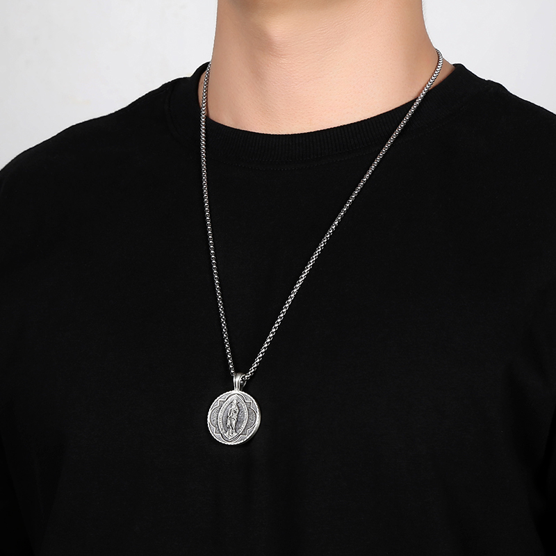 Virgin Mary Pendant Necklace