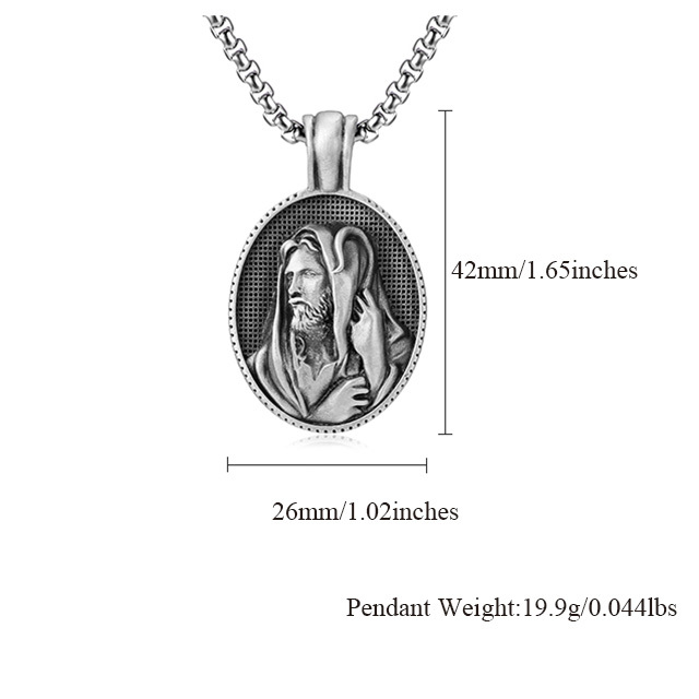 EVBEA Christian Jesus Pendant Necklace