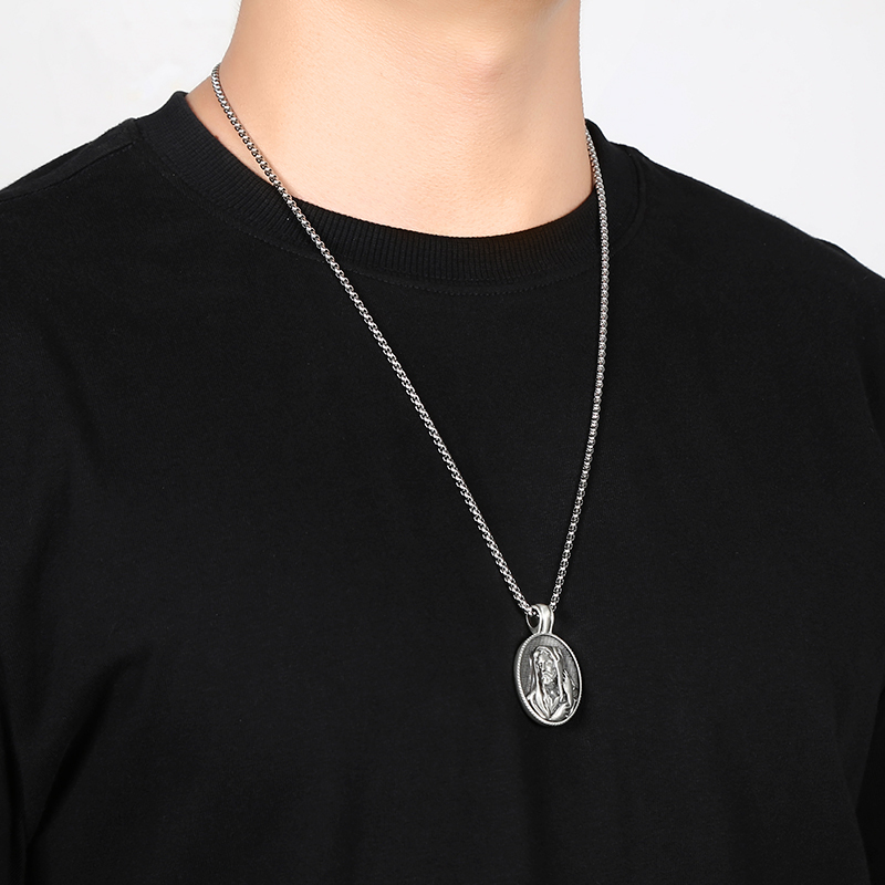 EVBEA Christian Jesus Pendant Necklace