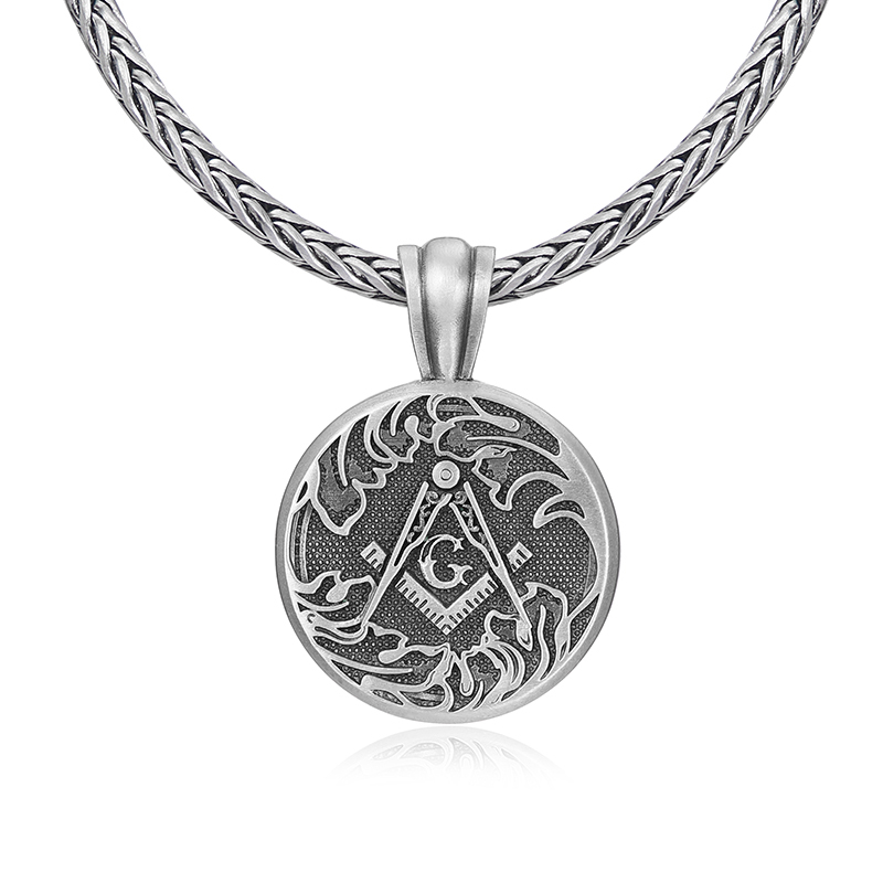 EVBEA Freemason Logo, Eye of Understanding Pendant Necklace