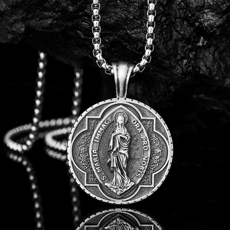 Virgin Mary Pendant Necklace