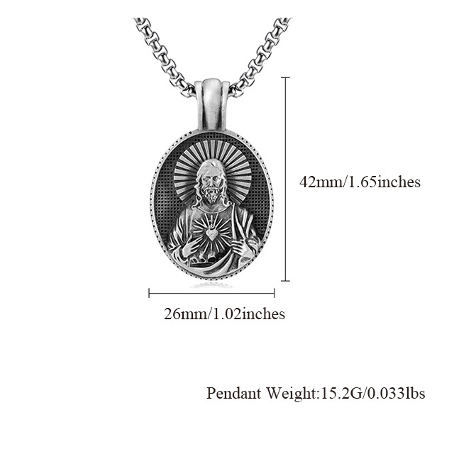 EVBEA Jesus Pendant Christian Necklace
