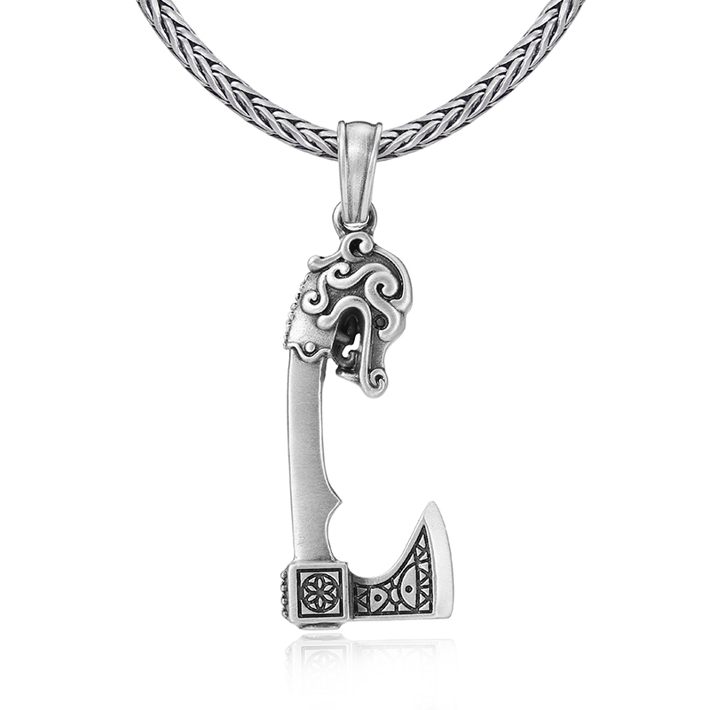 EVBEA Viking Battle Axe Necklace