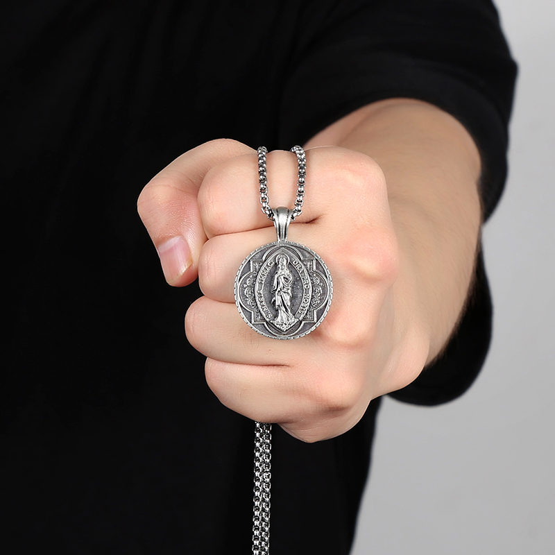 Virgin Mary Pendant Necklace