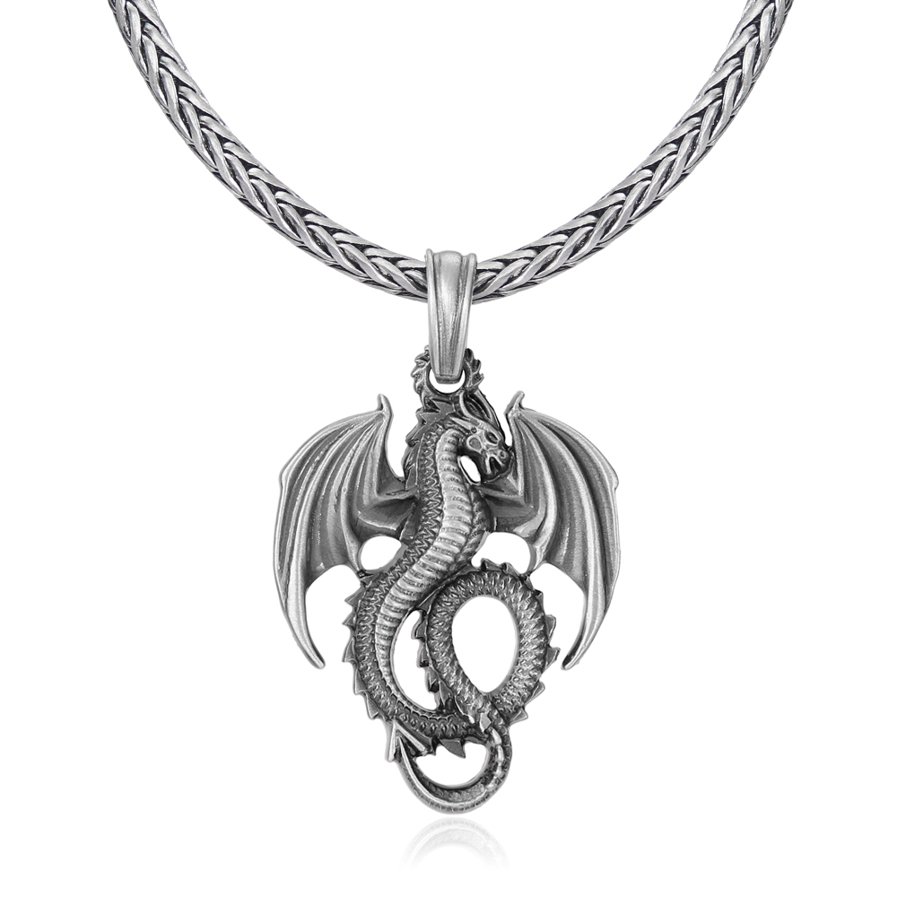 EVBEA Dragon Animal Pendant Necklace