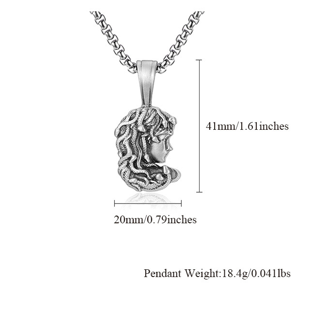 EVBEA Medusa Pendant Necklace