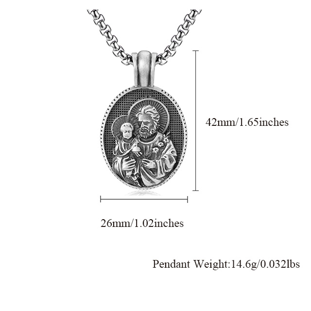 Padre Pendant Necklace-EVBEA