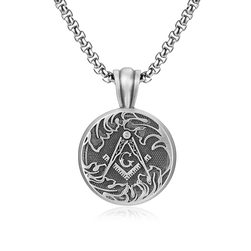 EVBEA Freemason Logo, Eye of Understanding Pendant Necklace
