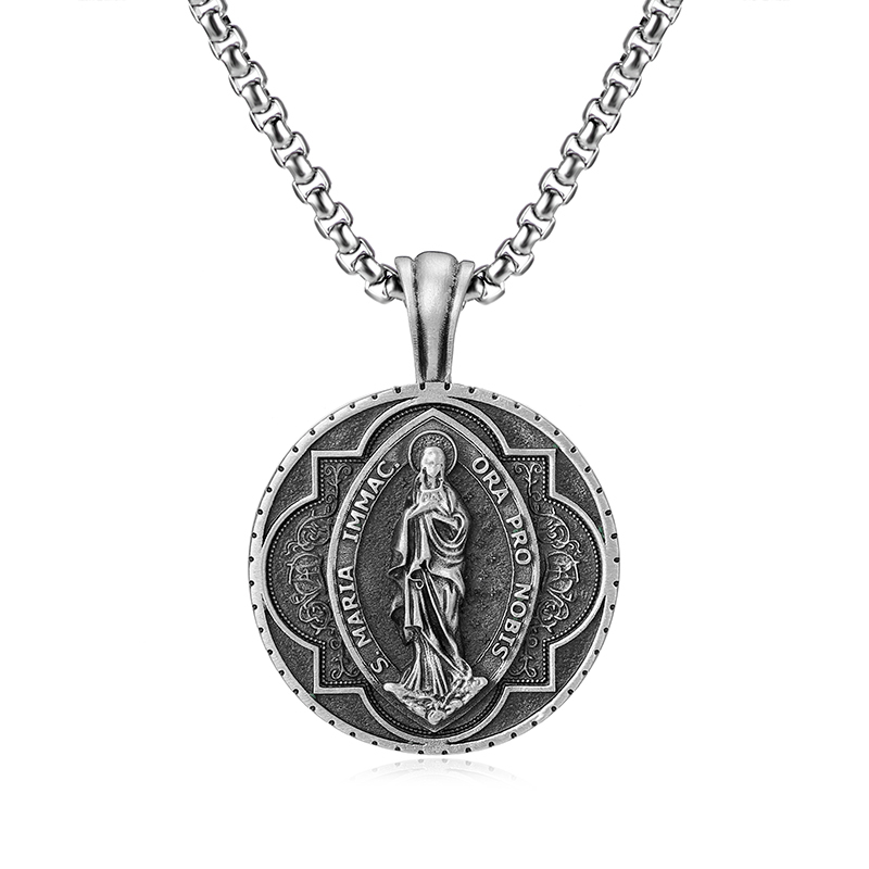 Virgin Mary Pendant Necklace