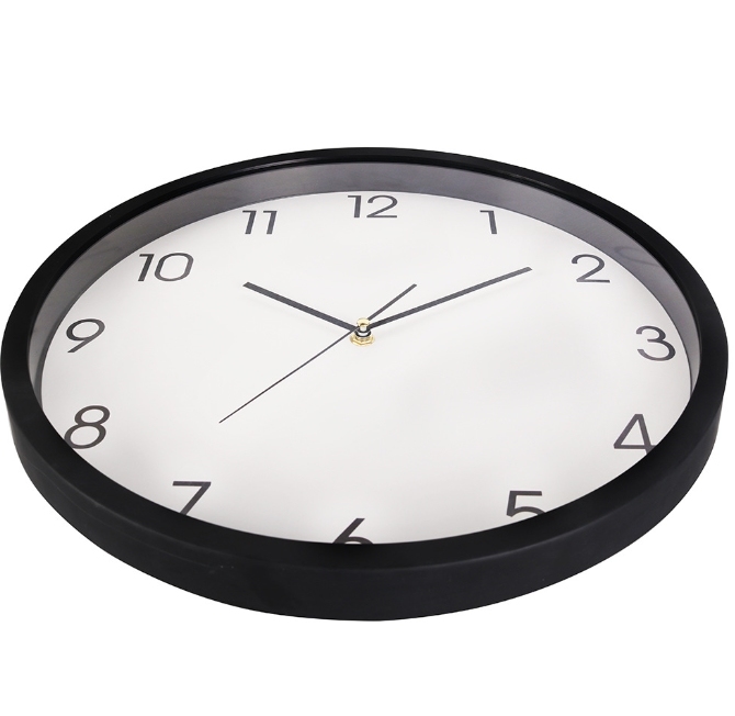 EVBEA Black Wall Clock