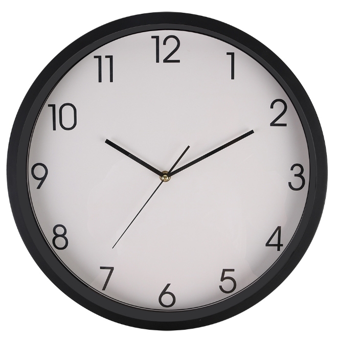 EVBEA Black Wall Clock