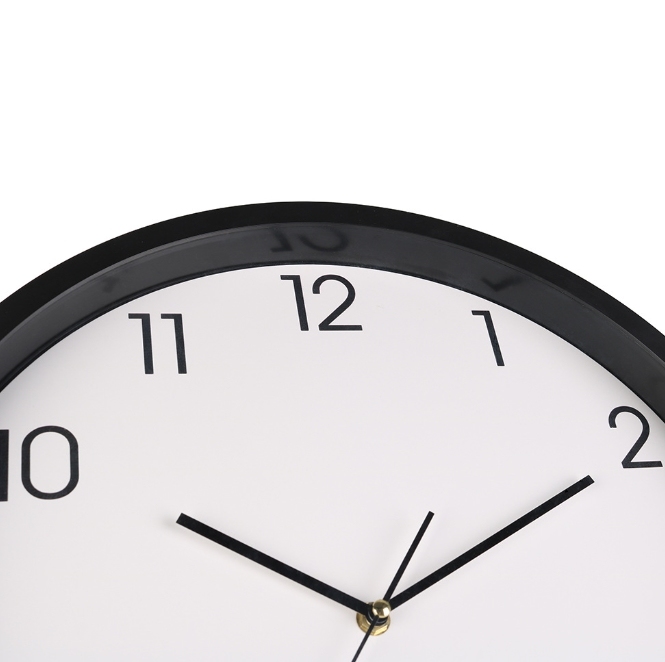 EVBEA Black Wall Clock