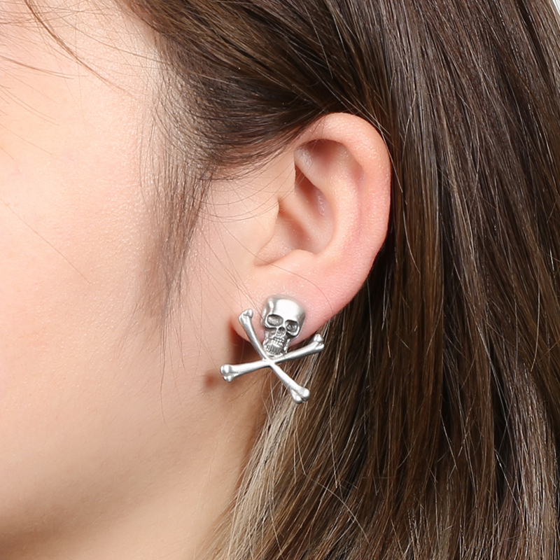 EVBEA Unchanging Belief Skull Earrings