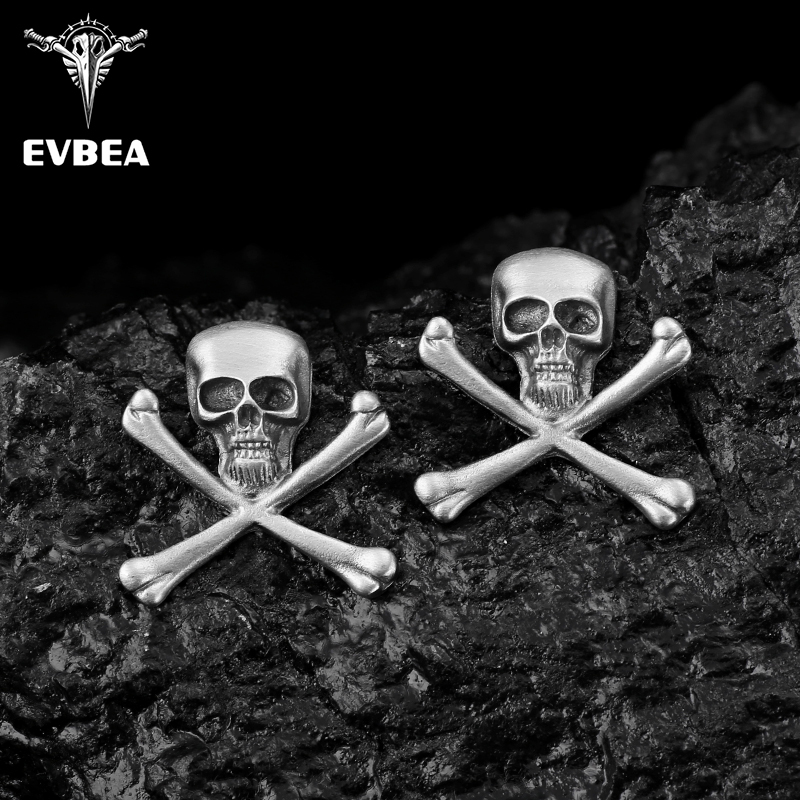 EVBEA Unchanging Belief Skull Earrings