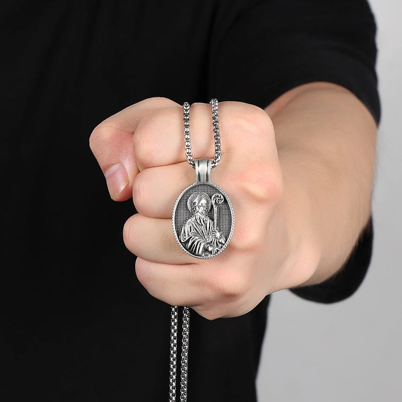 EVBEA Catholic Priest Pendant Necklace
