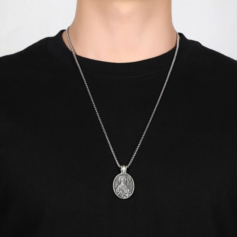 EVBEA Catholic Priest Pendant Necklace