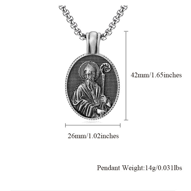 EVBEA Catholic Priest Pendant Necklace