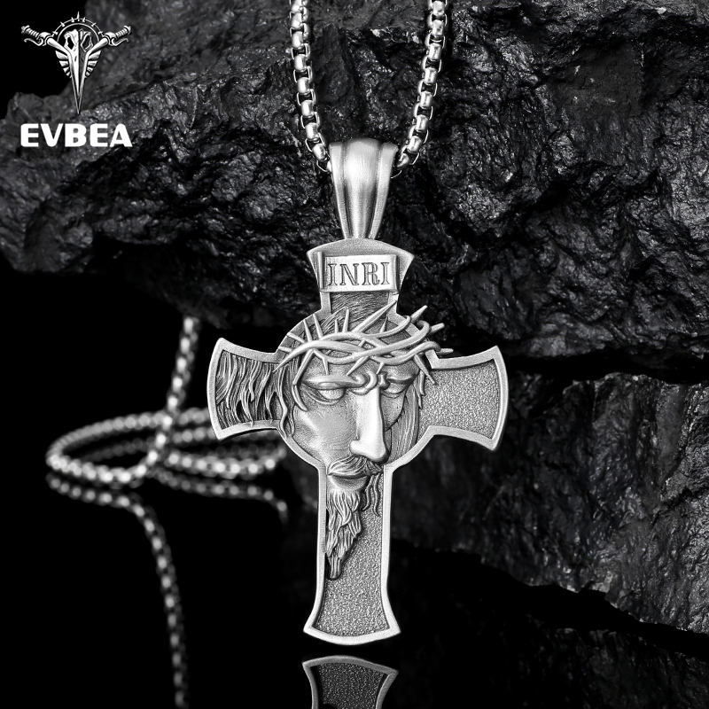 EVBEA  Jesus Cross Pendant Necklace
