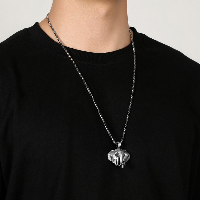 EVBEA Elephant Pendant Necklace