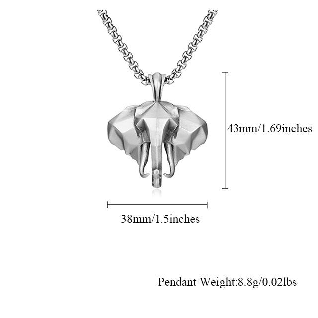 EVBEA Elephant Pendant Necklace